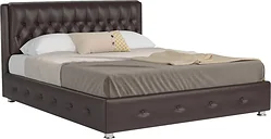 Кровать Мебель-АРС Граф 140 (экокожа шоколад)