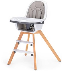 Стульчик трансформер Nuovita Gourmet (серый, деревянный)