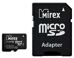 Mirex microSDXC Class 10 UHS-I U1 128GB + SD adapter