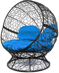 M-Group Апельсин 11520410 (черный ротанг/синяя подушка) M-Group Апельсин 11520410 (черный ротанг/синяя подушка)