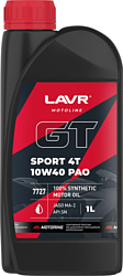 Моторное масло Lavr GT Sport 4T 10W-40 SN 1л