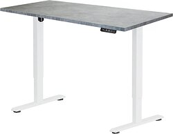 Стол для работы стоя ErgoSmart Electric Desk Prime 1380х800х25 мм (бетон чикаго/белый)