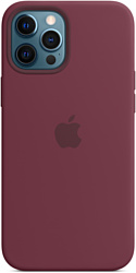 Apple MagSafe Silicone Case для iPhone 12 Pro Max (сливовый)
