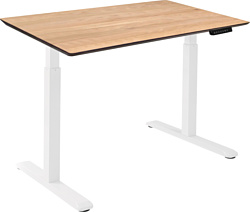 ErgoSmart Wooden Electric Desk 1300х750х27 мм (дуб натуральный/белый)