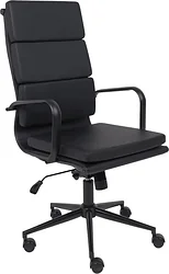 Кресло AksHome Indigo (экокожа, черный/черный) Кресло AksHome Indigo (экокожа, черный/черный)