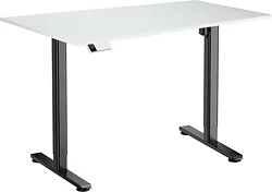 Стол для работы стоя ErgoSmart Electric Desk Slim 1380х800х18 мм (альпийский белый/черный)