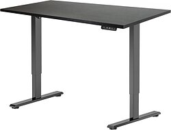 Стол для работы стоя ErgoSmart Electric Desk Prime 1380х800х25 мм (дуб мореный/черный)