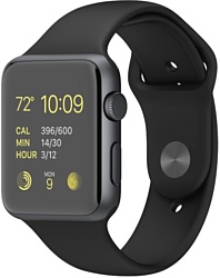Apple Watch Sport 42mm Space Gray with Black Sport Band (MJ3T2)