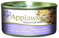 Applaws Cat Mackerel with Sweetcorn canned (0.07 кг) 24 шт.