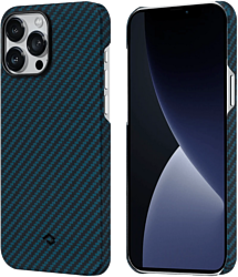 Pitaka MagEZ Case 2 для iPhone 13 Pro (twill, черный/синий)