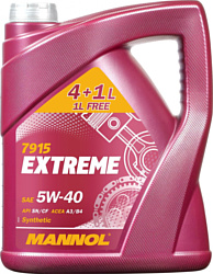 Mannol EXTREME 5W-40 SN/CF 5л Mannol EXTREME 5W-40 SN/CF 5л