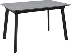 Кухонный стол Lepremo AV 1209 HPL+МДФ раздвижной 1200-1600x800 (мрамор марквина синий/черный)