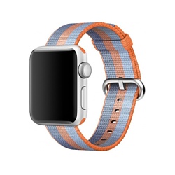 Ремешок Apple из плетеного нейлона 42 мм (оранжевый) (MPW22)