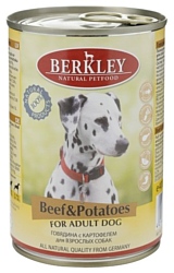 Berkley (0.4 кг) 6 шт. Паштет для собак. Говядина с картофелем