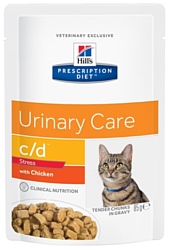 Hill's (0.085 кг) 1 шт. Prescription Diet C/D Feline Urinary Stress with Chicken in Gravy