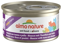 Almo Nature DailyMenu Adult Cat Mousse Tuna and Chicken (0.085 кг) 1 шт.