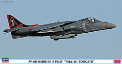 Hasegawa Штурмовик AV-8B Harrier Plus - VMA-311 Tomcats