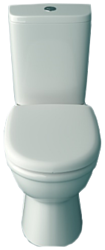 Керамин Ареццо (бачок, сиденье полипропилен, 1-режимный слив)