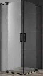 Душевой уголок Cezares SLIDER-AH-2-80/90-100/110-C-NERO