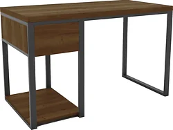 Стол для работы Hype Mebel Дэск 110x50 (черный/дуб галифакс олово)