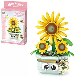 Конструктор LOZ Подсолнух в горшочке 8840-MK Конструктор LOZ Подсолнух в горшочке 8840-MK