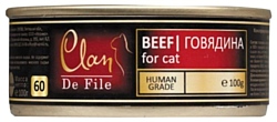 CLAN De File Говядина для кошек (0.1 кг) 1 шт.