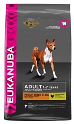 Eukanuba (15 кг) Adult Dry Dog Food For Medium Breed Chicken