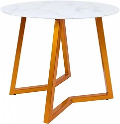 Кухонный стол AksHome Goldie 79603 (мрамор/золотой)