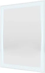 Зеркало Пекам  Lines 60x80 lines-60x80spcl (подсветка, двойной сенсор на прикосновение, подогрев, часы)