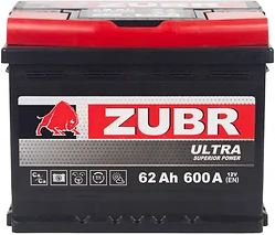 Автомобильный аккумулятор Zubr Ultra R+ (62Ah)