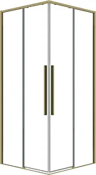 Душевой уголок Grossman Galaxy 100x100x195 300.K33.01.1010.32.00 (золото сатин/прозрачное стекло) Душевой уголок Grossman Galaxy 100x100x195 300.K33.01.1010.32.00 (золото сатин/прозрачное стекло)