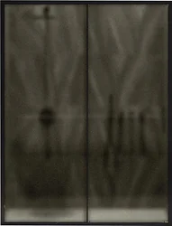 Душевая дверь MaybahGlass 195x120 MGD-1542-6 (бронза матовая стекло/черный)