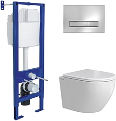 Унитаз Berges Wasserhaus Okus Rimless 043392 (с сиденьем)