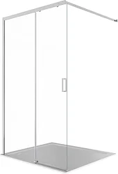 Душевая перегородка Aquatek Walk in с держателем 120x200 AQ.WISL.120.1CH (хром/прозрачное стекло)