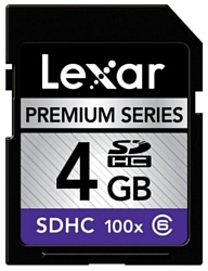 Lexar Premium 100X SDHC class 6 4GB