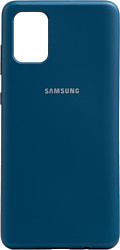EXPERTS Soft-Touch для Samsung Galaxy M31 с LOGO (космический синий)