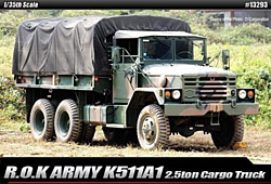 Academy R.O.K. Army K511A1 2.5ton Cargo Truck 1/35 13293