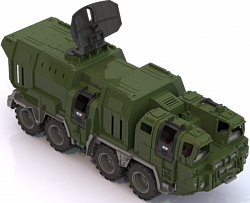 Нордпласт Военный тягач Щит с кунгом 257 (зеленый)