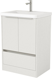 Тумба под умывальник Дабер 017 Тобага/Эридан/Артвин 60 Т17.6Т.0.5Б (белый древесный/ручка белая)