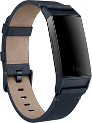 Fitbit кожаный для Fitbit Charge 3 (S, midnight blue)