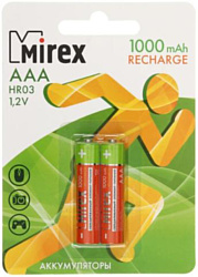 Mirex HR03 AAA 1000mAh 2 шт. (HR03-10-E2)