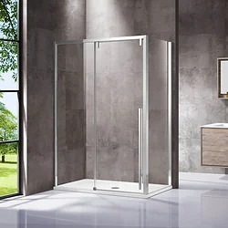 Душевой уголок Vincea Lugano VSR-1L1014CL-1 (хром/прозрачное)