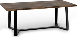 Кухонный стол TMB Loft Мейсон Дуб 1500x800 40 мм (кофе)