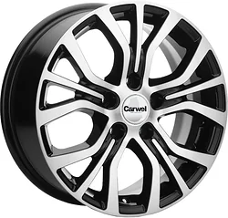 Колесный диск Carwel Лум 6.5x16/5x114.3 D54.1 ET45 Черный с полировкой