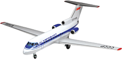 Звезда Турбореактивный пассажирский самолет Як-40 1:144 7030