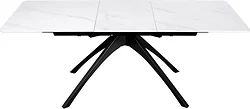 Кухонный стол Sheffilton SHT-T76 (белый мрамор/черный)