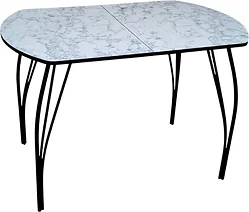 Кухонный стол Arvento Флок 3 раздвижной 110-140х70 (мрамор каррара)