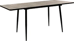 Кухонный стол ВВР Миллер (Миллер сосна пандероса/черный №2, Пластик 120-160/80)