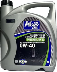 Моторное масло Nord Oil Premium N 0W-40 SN/CF 4л Моторное масло Nord Oil Premium N 0W-40 SN/CF 4л