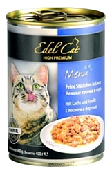 Edel Cat Консервы с Лососем и Форелью в соусе (0.4 кг) 1 шт.